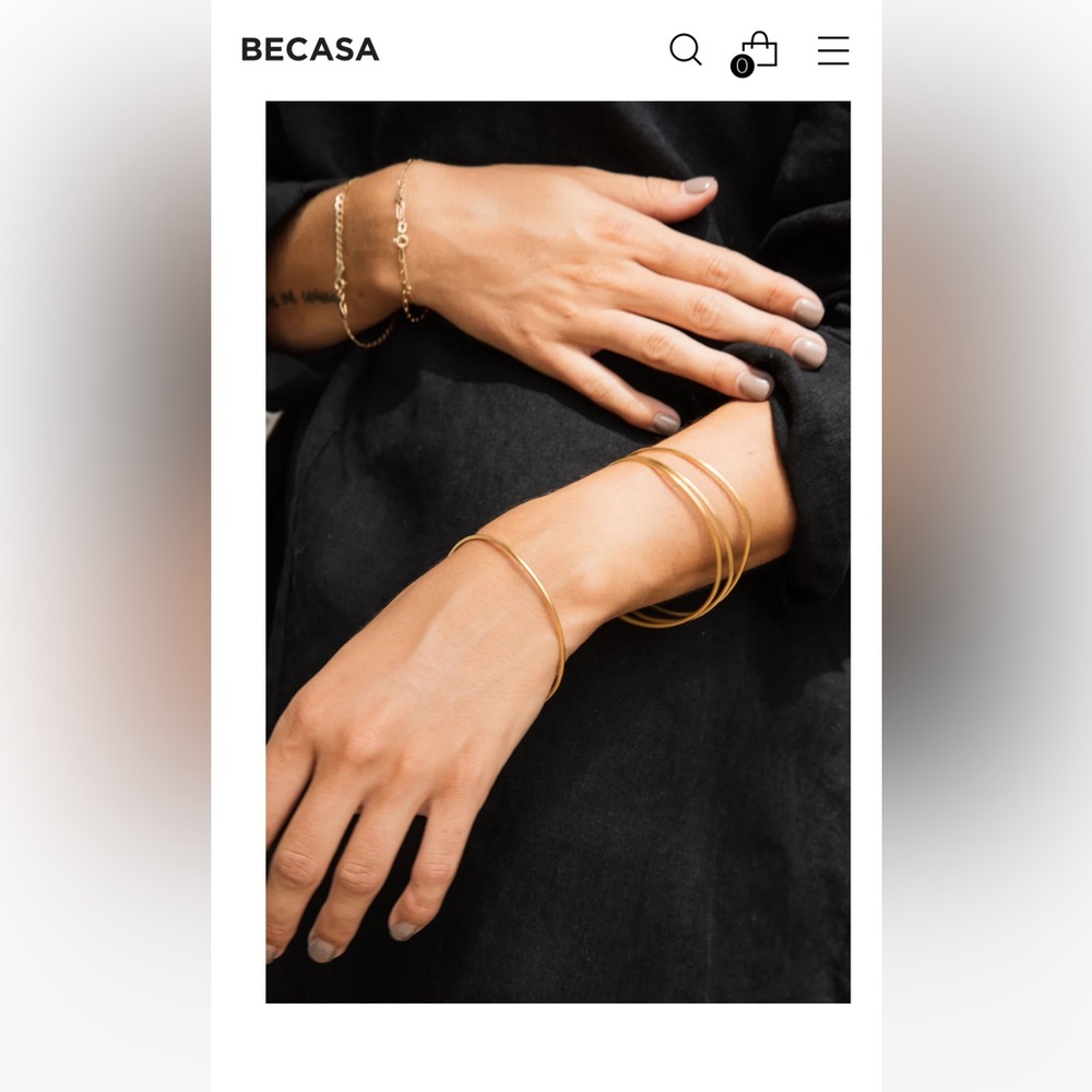 BECASA Skinny Treasure Bangles *sold out online* - Picture 4 of 5